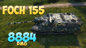 Foch 155 - 5 Фрагов 8.8K Урона - Серьезная коробка! - Мир Танков