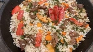 Мясо Жареное с Рисом. Быстрый ужин. 🏠❤❤