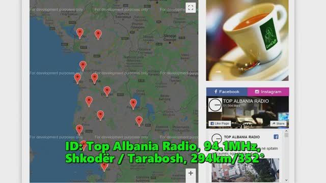 04.08.2015 15:35UTC, [Tropo], Top Albania Radio, Shkodër, Албания, 94.1МГц, 294км