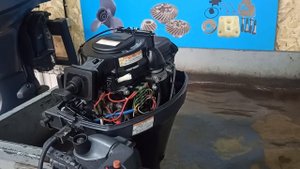 запуск мотора Yamaha 9.9, двухтактный