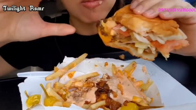 *ASMR* IN-N-OUT BURGER REAL SOUND BIG BITES SATISFYING MUKBANG