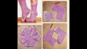 Носочки из шестиугольника.