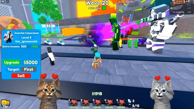 КАЖДЫЙ КЛИК СЛУЧАЙНЫЙ ТИТАН КАМЕРАМЕН OHIO MODE Toilet Tower Defense смотреть онлайн