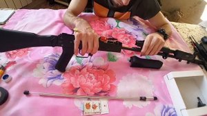 Замена Стволика SHS 6.03 и резинки Хоп Апа Macaron 70* на страйкбольном приводе Cyma AK74 cm 040 c