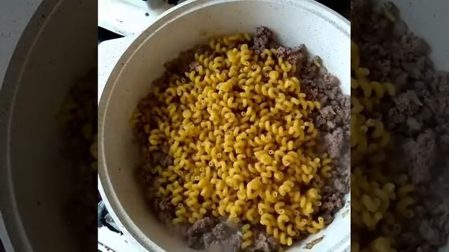 Как я готовлю макароны по-флотски. Облегченный вариант
