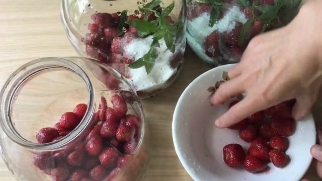 Ароматное КЛУБНИЧНОЕ МОХИТО. Как приготовить КЛУБНИЧНОЕ МОХИТО на зиму.