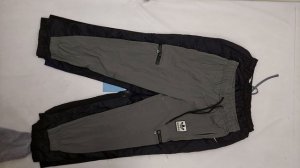 35325 Штаны мужские спорт брендовые, 6пак, , секонд (cream) оптом