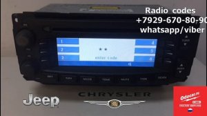JEEP-CHRYSLER .Enter radio code.Check radio code. USA CAR.