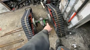 Изготовление бешеной табуретки (жопавоз) на гусеницах Крутец. 1 часть
