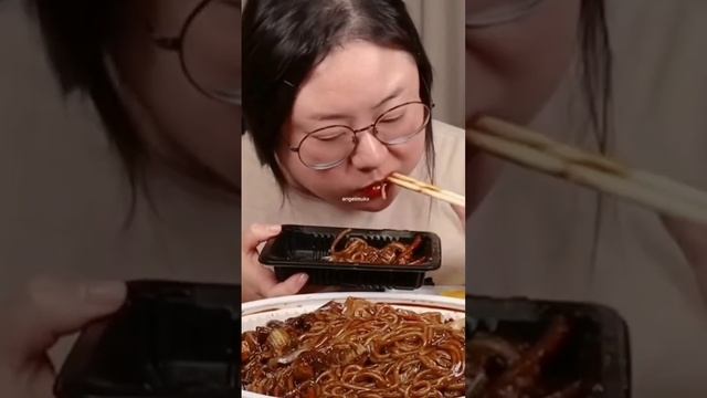 Black bean noodles + Sweet and sour