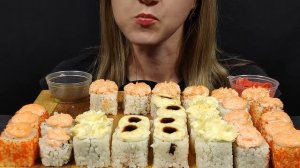АСМР ЗАПЕЧЕНЫЕ РОЛЛЫ МУКБАНГ   ASMR BAKED ROLLS MUKBANG    #РОЛЛЫ #ROLLS