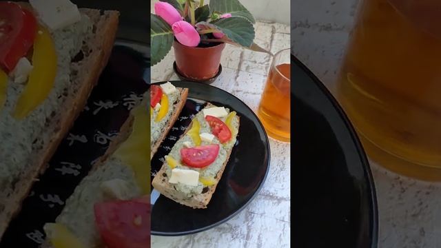 Завтрак 🥰☕🌿 ПП бутерброды 🥰☕🌿 Чай 🥰☕🌿