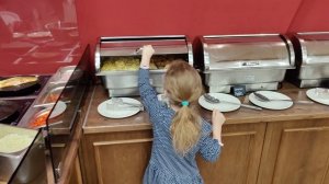 Завтрак в отеле Аристократ. Январь 2025г.