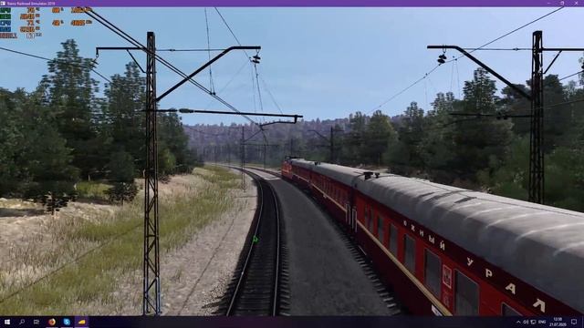 Trainz19, смотрим ЧС2Т с тенями. смотреть онлайн