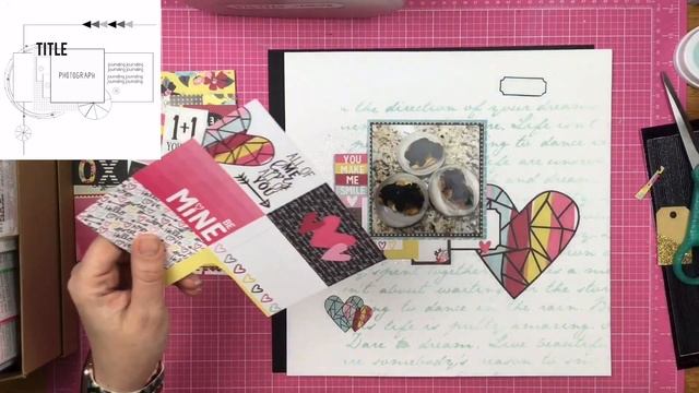 Scrapbook Process: Eclair Love // Follow a Sketch Friday