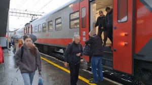 СКОРОСТНОЙ ПРИГОРОДНЫЙ ПОЕЗД ЭП2ДМ маршрут ОЩЕПКОВО БОГАНДИНСКАЯ.