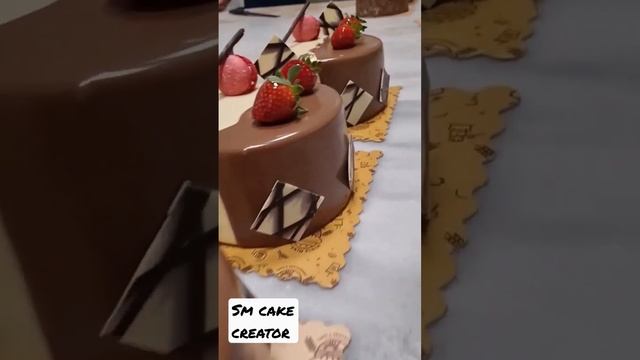 Chocolate Strawberry cake with Microns #chocolate #cake #decoration #ideas subscribe to my channel