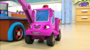 Песня "Поезд Чу-Чу" - Разноцветные бассейны и пожарная машина - Детские стишки и песенки для малышей