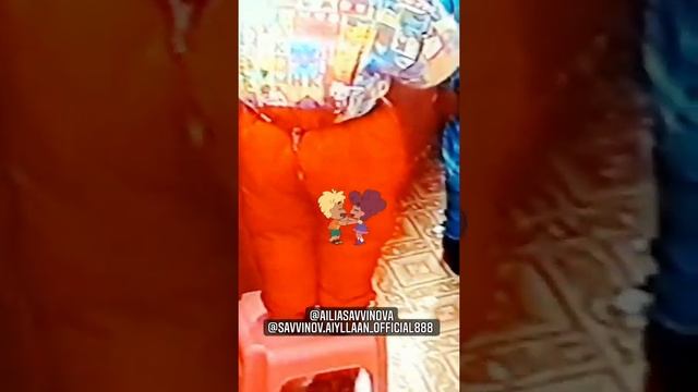 Маленькие телепузики. Айлия и Айыллаан Саввиновы. #дети #детицветыжизни#