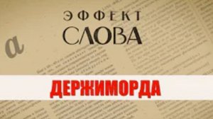 "Эффект слова" (Вып. 28 Держиморда)_авторская программа Г.Г. Слышкина (Русский мир)