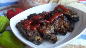 Свиные ребра запеченные в рукаве