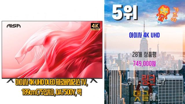 2024년 요즘 핫한 아이템! 80인치tv! 베스트 TOP10! 가격 평점 리뷰 후기 총정리!!