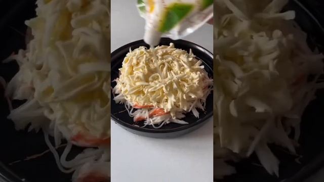 Салат с крабовыми палочками  #салат#салаты#салатик#салатики#салатнановыйгод