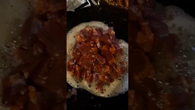 жареная картошка с куриными сердечками🥂🍾🎄 смотреть онлайн