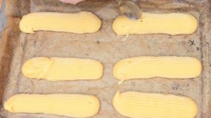 Заварные пирожные (эклеры) со сливочным кремом🥰