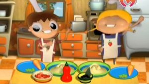 Тельмо и Тула маленькие повара-Овощное блюдо