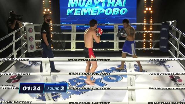 Muaythai Factory Кемерово 30.10.21 Бондаренко Семен - Журнаев Николай Владимирович