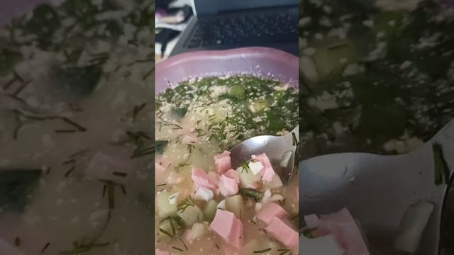 #Мукбанг #окрошка