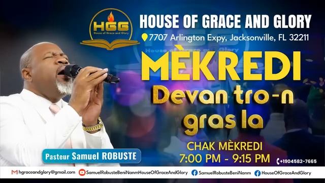 Mekredi Devan twon gras la avek Pasteur SAMUEL ROBUSTE смотреть онлайн