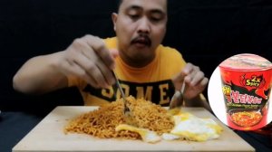 SAMYANG 2X SPICY HOT CHICKEN RAMEN || MUKBANG SANTAI