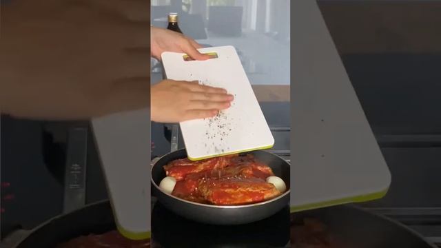 Паста со свиным рагу #рецепт смотреть онлайн