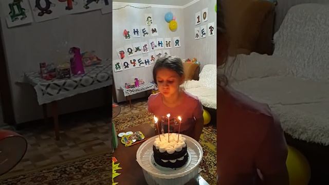 Свечки на день рождения-попробуй потушить смотреть онлайн