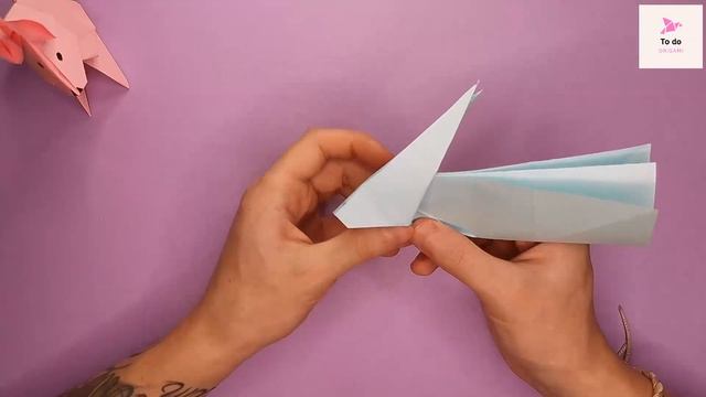 как сделать Оригами Пасхальный Кролик из бумаги| how to make origami easter bunny