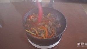 Говядина с АПЕЛЬСИНОВЫМ СОУСОМ