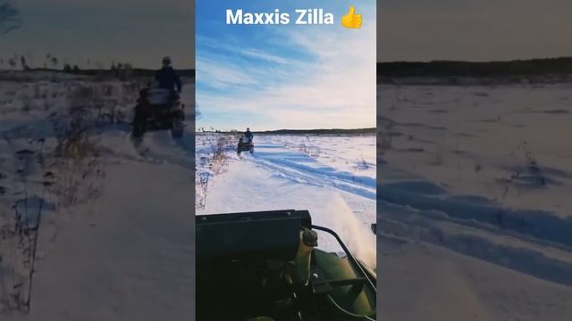 maxxis zilla по снегу ❄