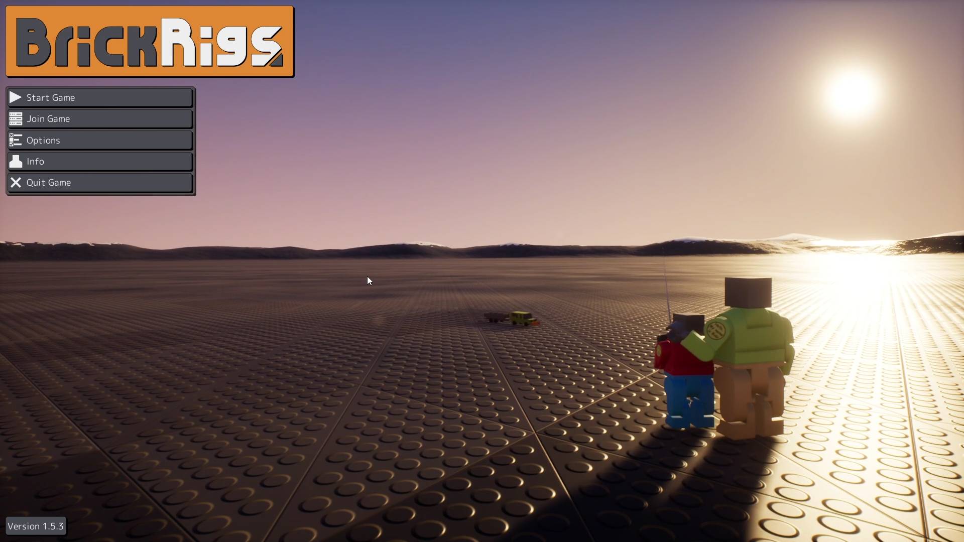 Разрушаю машины в BrickRigs