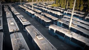 Волгоградсверху - кладбище Волгоградских троллейбусов