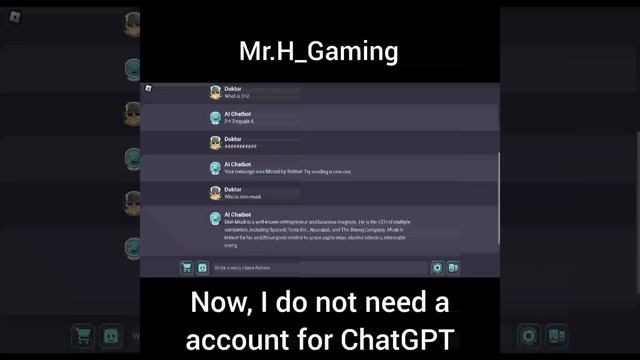 ChatGPT in Roblox!! 🙄🙄🙄. How is this possible? #fyp #recommended #roblox #shorts
