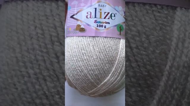 Подробный обзор пряжи Alize Sekerim Bebe(Акрил 100%) №599 Слоновая кость