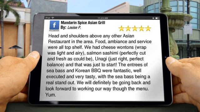 Mandarin Spice Asian Grill Marion Incredible
5 Star Review by Louise P. смотреть онлайн