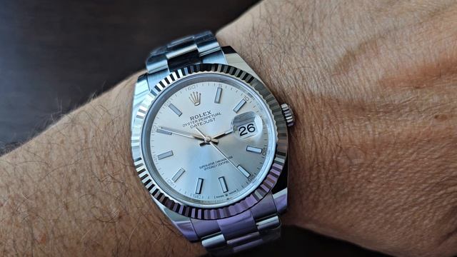 Rolex Oyster Perpetual Datejust 41 mm Steel and White Gold 126334-0009 смотреть онлайн