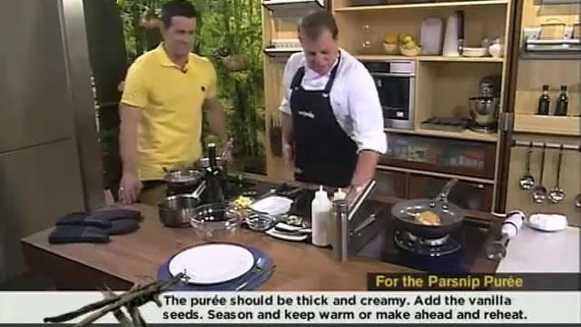 Roast Chicken Supreme with Vanilla Parsnip Puree, Garlic Milk Sauce and Vanilla (16.08.2012) смотреть онлайн