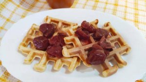 Вафли на сметане с вареньем