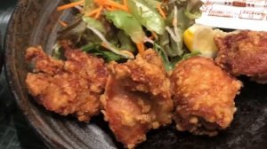 Hanamaru udon karaage teiayoku with fried Rotus root 優勝！