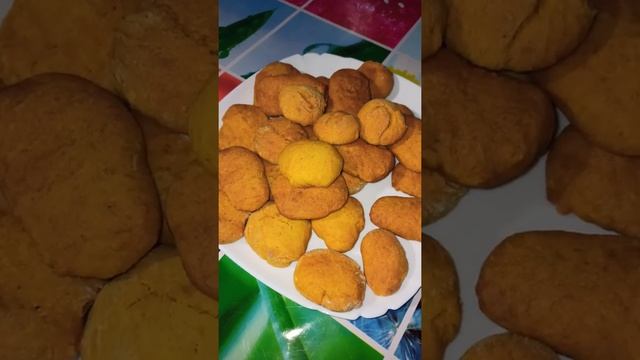 Постное тыквенное печенье! #shorts смотреть онлайн
