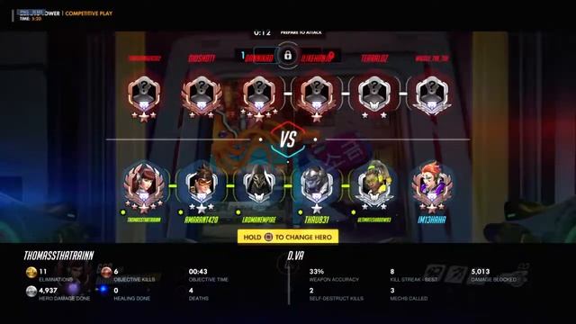 Two D.Va's spamming voice lines in Comp смотреть онлайн